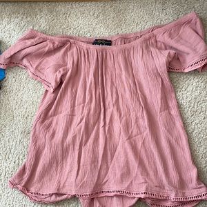 Light pink Off the shoulder Top